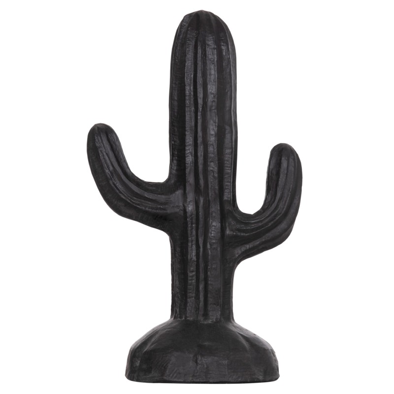 DECORATIVE FLOOR STANDING CACTUS FK4386.01S PLASTER IN BLACK 42x30x74Hcm. DECORATIVE FLOOR STANDING CACTUS FK4386.01S PLASTER IN BLACK 42x30x74Hcm.