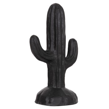 DECORATIVE FLOOR STANDING CACTUS FK4386.01S PLASTER IN BLACK 42x30x74Hcm.