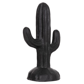 DECORATIVE FLOOR STANDING CACTUS FK4386.01S PLASTER IN BLACK 42x30x74Hcm.