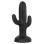 DECORATIVE FLOOR STANDING CACTUS FK4386.01S PLASTER IN BLACK 42x30x74Hcm.