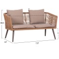 OUTDOOR LOUNGE 4PCS SET FREJA FK6057.04 ALUMINUM IN CAPPUCCINO-PE RATTAN & CUSHIONS IN BEIGE OUTDOOR LOUNGE 4PCS SET FREJA FK6057.04 ALUMINUM IN CAPPUCCINO-PE RATTAN & CUSHIONS IN BEIGE