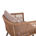 OUTDOOR LOUNGE 4PCS SET FREJA FK6057.04 ALUMINUM IN CAPPUCCINO-PE RATTAN & CUSHIONS IN BEIGE OUTDOOR LOUNGE 4PCS SET FREJA FK6057.04 ALUMINUM IN CAPPUCCINO-PE RATTAN & CUSHIONS IN BEIGE