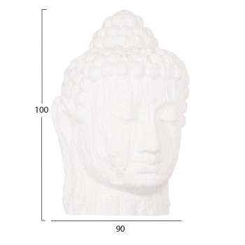 FLOOR DECORATION BUDDHA HEAD FK4385.02 PLASTER IN WHITE 90x90x100Hcm. FLOOR DECORATION BUDDHA HEAD FK4385.02 PLASTER IN WHITE 90x90x100Hcm.