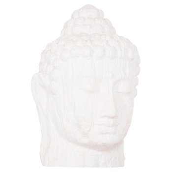 FLOOR DECORATION BUDDHA HEAD FK4385.02 PLASTER IN WHITE 90x90x100Hcm.