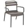 POLYPROPYLENE LOUNGE ARMCHAIR KORVER FK6333.05 DARK OLIVE GREEN 63.5x65x76Hcm. POLYPROPYLENE LOUNGE ARMCHAIR KORVER FK6333.05 DARK OLIVE GREEN 63.5x65x76Hcm.