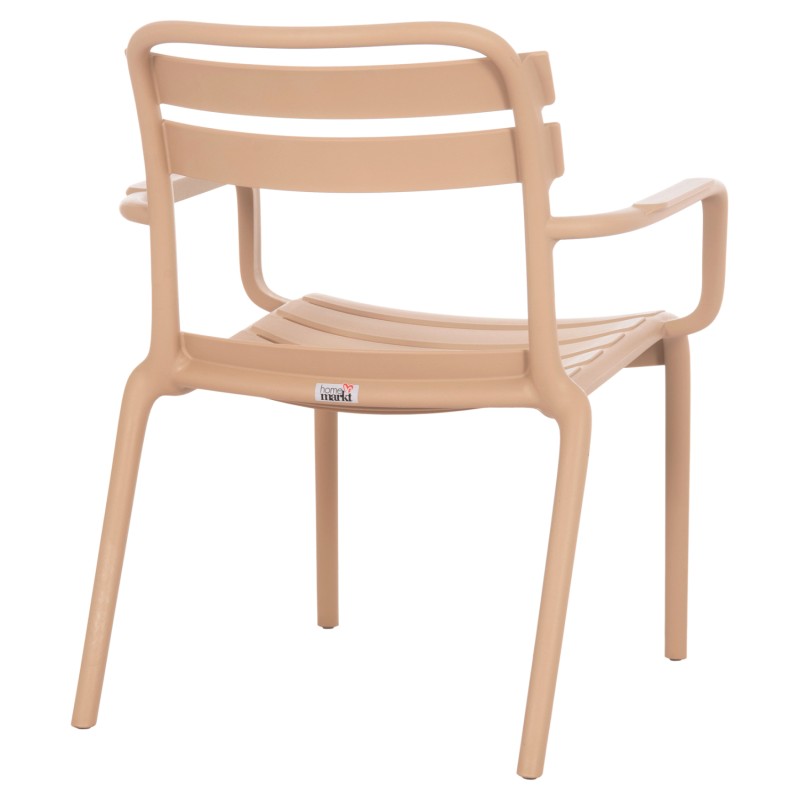 POLYPROPYLENE LOUNGE ARMCHAIR KORVER FK6333.04 CAPPUCCINO 63.5x65x76Hcm. POLYPROPYLENE LOUNGE ARMCHAIR KORVER FK6333.04 CAPPUCCINO 63.5x65x76Hcm.