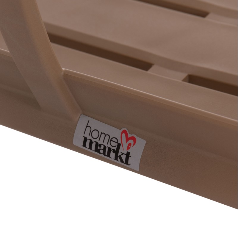 POLYPROPYLENE 2-SEATER BENCH KORVER FK6332.04 CAPPUCCINO 113x65x76Hcm. POLYPROPYLENE 2-SEATER BENCH KORVER FK6332.04 CAPPUCCINO 113x65x76Hcm.