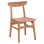 OUTDOOR DINING CHAIR ROBBIE FK18115 TEAK WOOD--NATURAL COLOR 48x51x82Hcm.