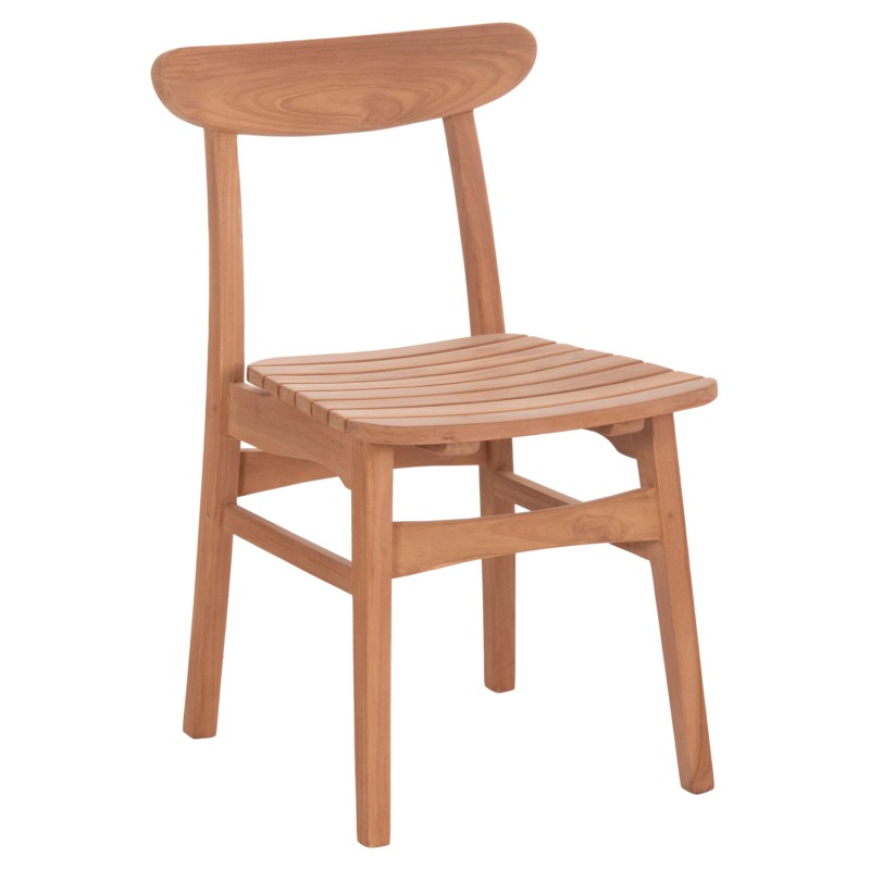 OUTDOOR DINING CHAIR ROBBIE FK18115 TEAK WOOD--NATURAL COLOR 48x51x82Hcm. OUTDOOR DINING CHAIR ROBBIE FK18115 TEAK WOOD--NATURAL COLOR 48x51x82Hcm.