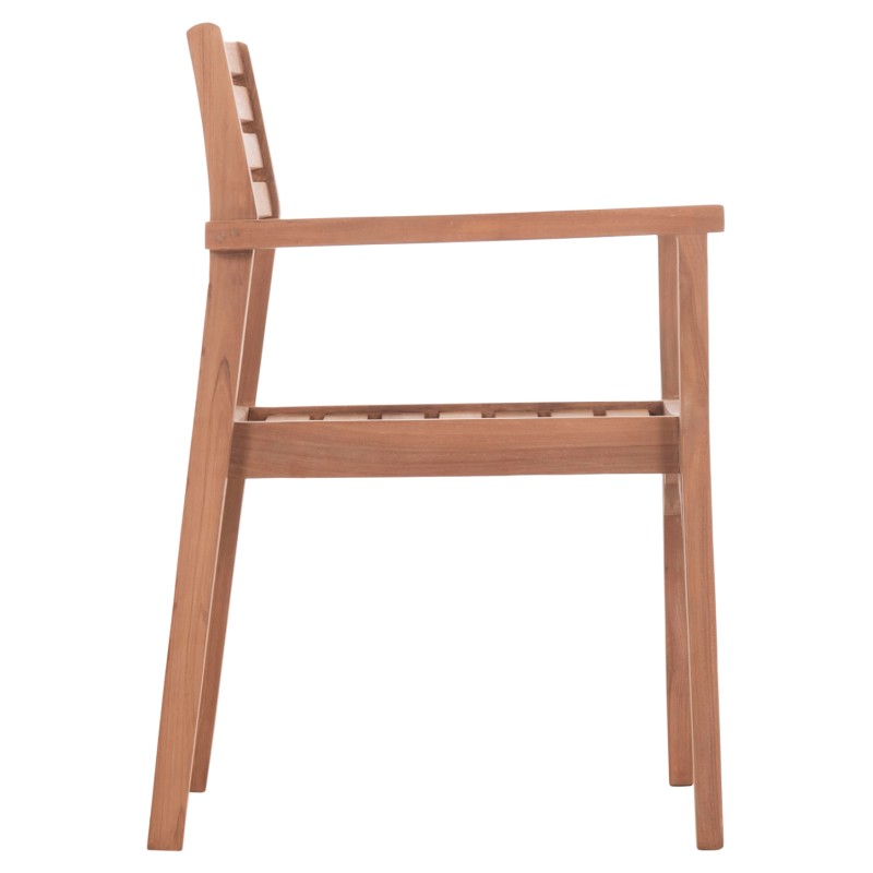 OUTDOOR DINING CHAIR ERMIONI FK18129 TEAK WOOD--NATURAL COLOR 60x59x84Hcm. OUTDOOR DINING CHAIR ERMIONI FK18129 TEAK WOOD--NATURAL COLOR 60x59x84Hcm.