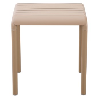 OUTDOOR SQUARE COFFEE TABLE KORVER FK6335.04 POLYPROPYLENE IN CAPPUCCINO 45x45x47Hcm. OUTDOOR SQUARE COFFEE TABLE KORVER FK6335.04 POLYPROPYLENE IN CAPPUCCINO 45x45x47Hcm.