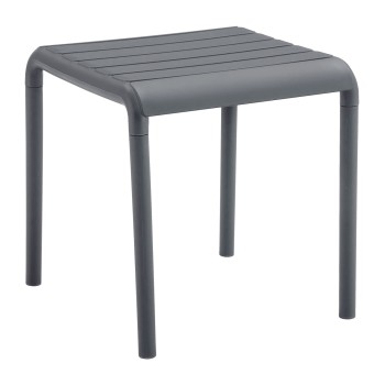 OUTDOOR SQUARE COFFEE TABLE KORVER FK6335.03 POLYPROPYLENE IN GREY 45x45x47Hcm.
