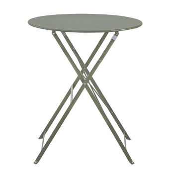 OUTDOOR ROUND FOLDABLE TABLE SOPHIE FK6336.05 METAL IN DARK OLIVE Φ60x70Hcm. OUTDOOR ROUND FOLDABLE TABLE SOPHIE FK6336.05 METAL IN DARK OLIVE Φ60x70Hcm.