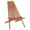 LOUNGE CHAIR FOLDABLE SHIGAO FK18112 TEAK WOOD--NATURAL COLOR 61x88.5x89Hcm.