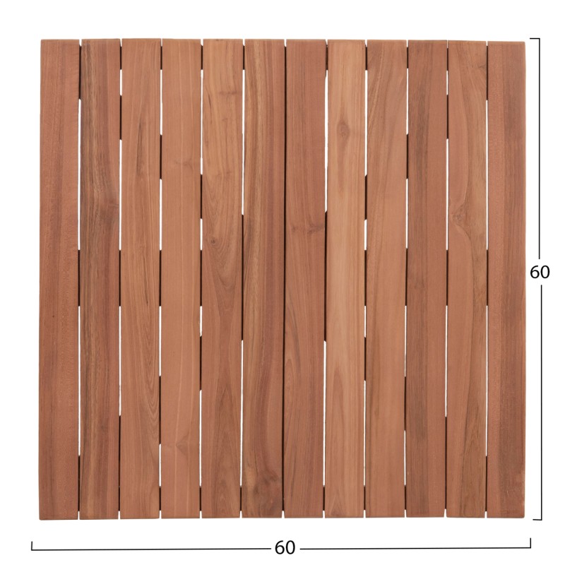 TABLETOP SQUARE FK18135 TEAK WOOD--NATURAL COLOR 60x60x4(thickness)cm. TABLETOP SQUARE FK18135 TEAK WOOD--NATURAL COLOR 60x60x4(thickness)cm.
