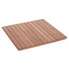 TABLETOP SQUARE FK18135 TEAK WOOD--NATURAL COLOR 60x60x4(thickness)cm.