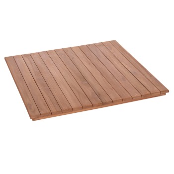 TABLETOP SQUARE FK18136 TEAK WOOD--NATURAL COLOR 70x70x4(thickness)cm.