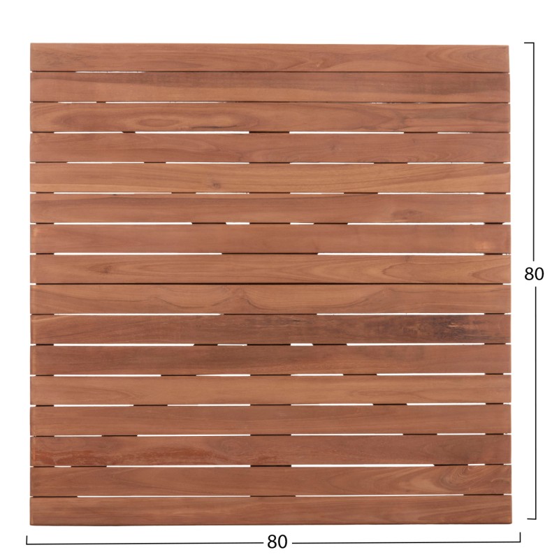 TABLETOP SQUARE FK18137 TEAK WOOD--NATURAL COLOR 80x80x4(thickness)cm. TABLETOP SQUARE FK18137 TEAK WOOD--NATURAL COLOR 80x80x4(thickness)cm.