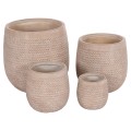 GARDEN PLANTERS ROUND SET 4PCS GARDENER FK4722 FIBERCLAY--IVORY CEMENT Φ54x54Hcm. GARDEN PLANTERS ROUND SET 4PCS GARDENER FK4722 FIBERCLAY--IVORY CEMENT Φ54x54Hcm.