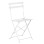 FOLDING CHAIR SOPHIE FK6337.01 METALLIC IN WHITE 41x43x80Hcm.