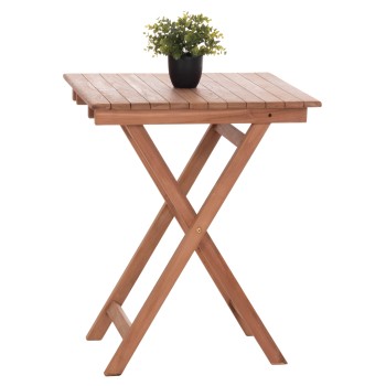 FOLDABLE SQUARE TABLE HEIDEL FK18121 TEAK WOOD--NATURAL COLOR 60x60x75Hcm.
