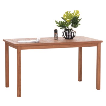 DINING TABLE RECTANGULAR PRESSCOT FK18123 TEAK WOOD--NATURAL COLOR 140x80x76Hcm.