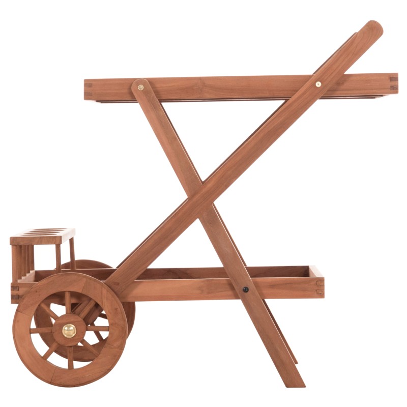 SERVING TROLLEY ALFRED FK4579 TEAK WOOD IN NATURAL COLOR 86x56x80Hcm. SERVING TROLLEY ALFRED FK4579 TEAK WOOD IN NATURAL COLOR 86x56x80Hcm.
