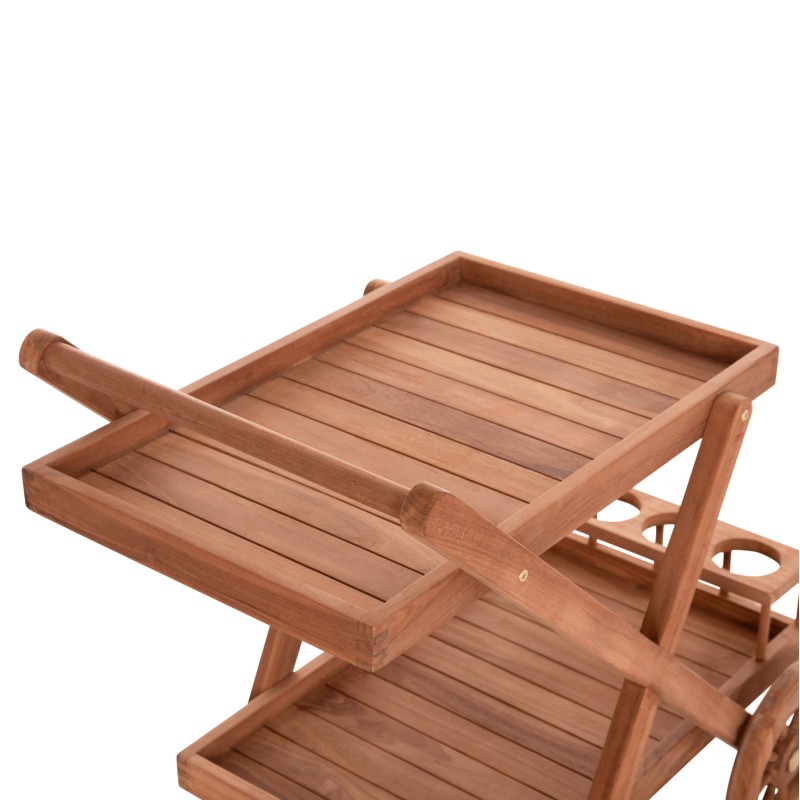 SERVING TROLLEY ALFRED FK4579 TEAK WOOD IN NATURAL COLOR 86x56x80Hcm. SERVING TROLLEY ALFRED FK4579 TEAK WOOD IN NATURAL COLOR 86x56x80Hcm.