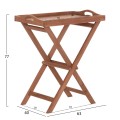SERVING TRAY ON FOLDABLE STAND BARNABY FK4580 TEAK WOOD IN NATURAL COLOR 63x40x77Hcm SERVING TRAY ON FOLDABLE STAND BARNABY FK4580 TEAK WOOD IN NATURAL COLOR 63x40x77Hcm