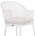 OUTDOOR LOUNGE SET 3PCS OREGO FK21107.02 ALUMINUM & METAL IN WHITE COLOR OUTDOOR LOUNGE SET 3PCS OREGO FK21107.02 ALUMINUM & METAL IN WHITE COLOR
