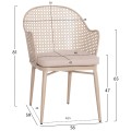 OUTDOOR LOUNGE SET 3PCS OREGO FK21107.03 ALUMINUM & METAL IN CAPPUCCINO COLOR OUTDOOR LOUNGE SET 3PCS OREGO FK21107.03 ALUMINUM & METAL IN CAPPUCCINO COLOR