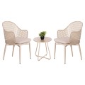 OUTDOOR LOUNGE SET 3PCS OREGO FK21107.03 ALUMINUM & METAL IN CAPPUCCINO COLOR OUTDOOR LOUNGE SET 3PCS OREGO FK21107.03 ALUMINUM & METAL IN CAPPUCCINO COLOR