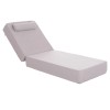 SUNLOUNGER CUSHION KIHEI FK21094.01 OLEFIN IN LIGHT GREY WITH FOAM FILLING 198x70x20Hcm.