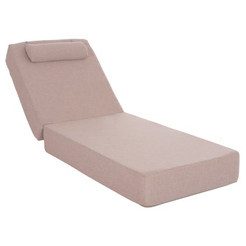 SUNLOUNGER CUSHION KIHEI FK21094.02 OLEFIN IN BEIGE WITH FOAM FILLING 198x70x20Hcm.