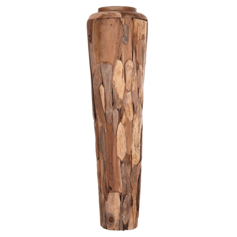 DECORATIVE FLOOR VASE ZEMLI FK18299 RECYCLED TEAK WOOD PIECES IN NATURAL COLOR Φ43x152Hcm. DECORATIVE FLOOR VASE ZEMLI FK18299 RECYCLED TEAK WOOD PIECES IN NATURAL COLOR Φ43x152Hcm.