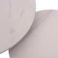 COFFEE TABLES 2PCS SET TALOS FK18140.01 WHITE MARBLE LOOK CERAMIC TOP Φ70x45.5Hcm. COFFEE TABLES 2PCS SET TALOS FK18140.01 WHITE MARBLE LOOK CERAMIC TOP Φ70x45.5Hcm.