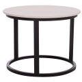 COFFEE TABLES 2PCS SET TALOS FK18140.01 WHITE MARBLE LOOK CERAMIC TOP Φ70x45.5Hcm. COFFEE TABLES 2PCS SET TALOS FK18140.01 WHITE MARBLE LOOK CERAMIC TOP Φ70x45.5Hcm.