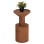SIDE TABLE BERMAL FK9889.11 SOLID SUAR WOOD IN NATURAL COLOR Φ35x65Hcm.