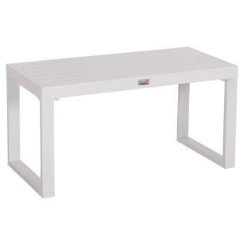 SUNLOUNGER SIDE TABLE SENTRY FK6275.01 ALUMINUM IN WHITE 87x43,5x45Hcm.