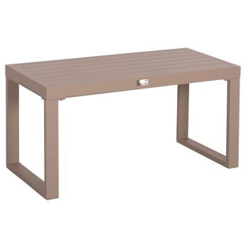 SUNLOUNGER SIDE TABLE SENTRY FK6275.04 ALUMINUM IN CAPPUCCINO 87x43,5x45Hcm.