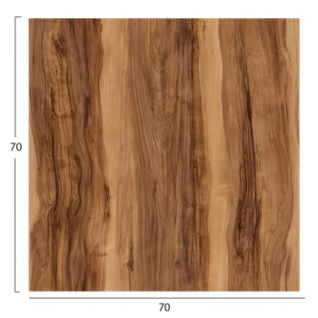 SQUARE HPL TABLETOP FK5838.30 INDIAN SHEESHAM 70x70cm. SQUARE HPL TABLETOP FK5838.30 INDIAN SHEESHAM 70x70cm.