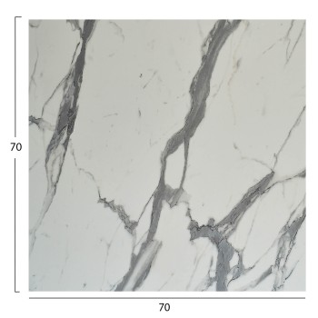 SQUARE HPL TABLETOP FK5838.31 WHITE MARBLE 70x70cm. SQUARE HPL TABLETOP FK5838.31 WHITE MARBLE 70x70cm.