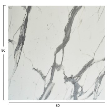 SQUARE HPL TABLETOP FK5839.31 WHITE MARBLE 80x80cm. SQUARE HPL TABLETOP FK5839.31 WHITE MARBLE 80x80cm.
