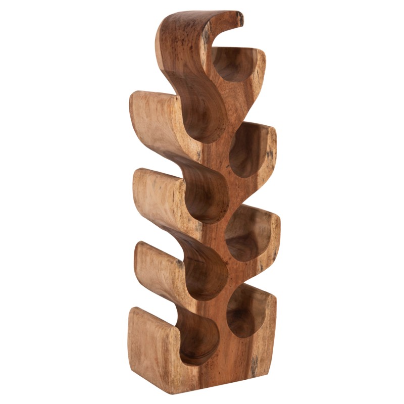 BOTTLE RACK 8-PLACE DIONY FK18232.11 SUAR WOOD--NATURAL COLOR 25x18x71Hcm. BOTTLE RACK 8-PLACE DIONY FK18232.11 SUAR WOOD--NATURAL COLOR 25x18x71Hcm.