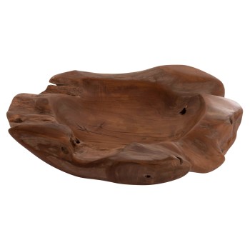 TABLE DECOR BOWL NOKI FK18296 TEAK WOOD--NATURAL COLOR 50x46x10Hcm.