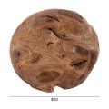 FLOOR DECORATION CLEMOR (S) FK18300 SPHERE MADE OF SOLID TEAK WOOD--NATURAL COLOR Φ30cm. FLOOR DECORATION CLEMOR (S) FK18300 SPHERE MADE OF SOLID TEAK WOOD--NATURAL COLOR Φ30cm.