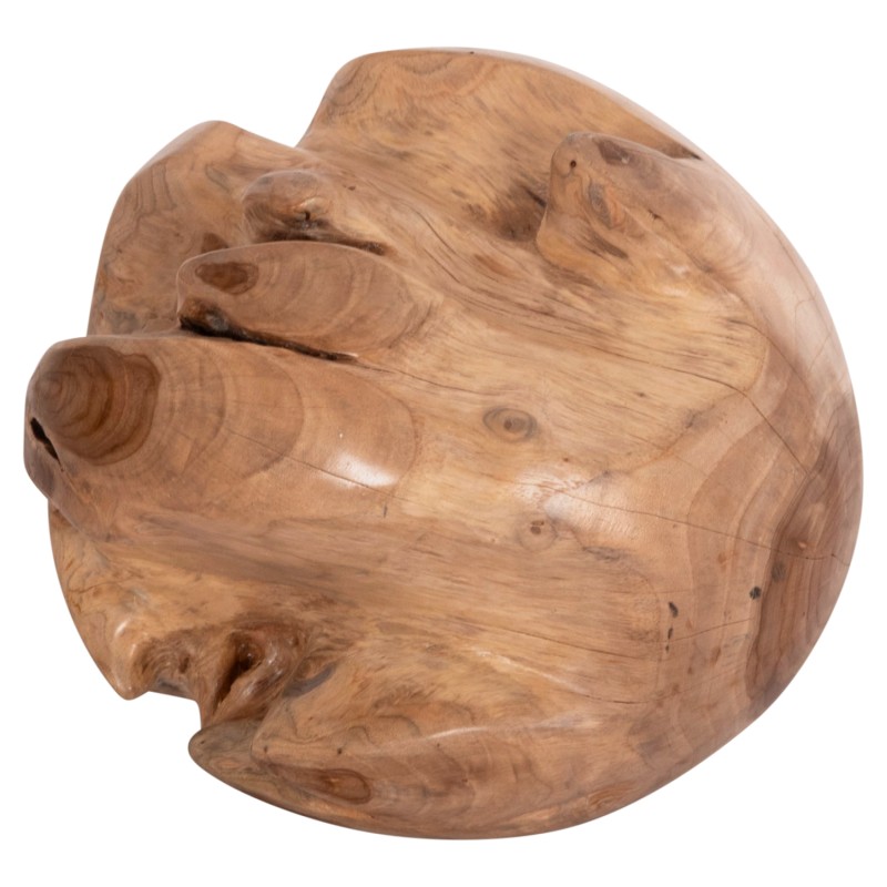 FLOOR DECORATION CLEMOR (S) FK18300 SPHERE MADE OF SOLID TEAK WOOD--NATURAL COLOR Φ30cm. FLOOR DECORATION CLEMOR (S) FK18300 SPHERE MADE OF SOLID TEAK WOOD--NATURAL COLOR Φ30cm.