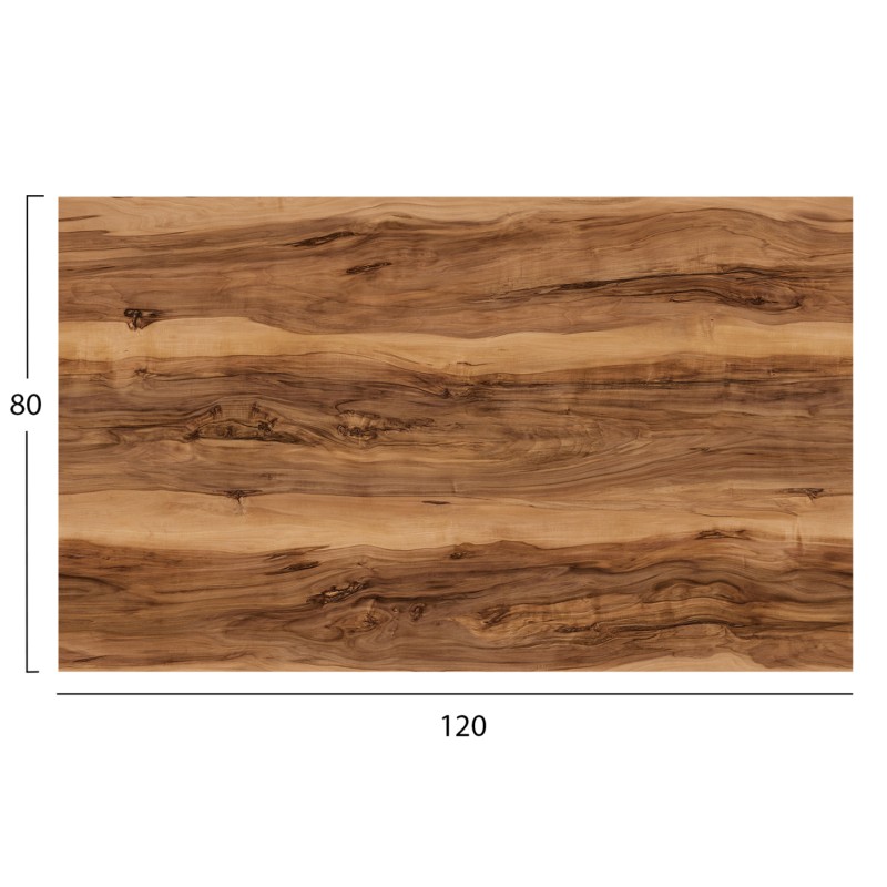 HPL TABLETOP FK5840.30 RECTANGULAR IN INDIAN SHEESHAM 120x80cm. HPL TABLETOP FK5840.30 RECTANGULAR IN INDIAN SHEESHAM 120x80cm.