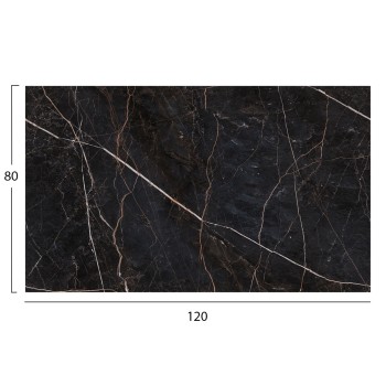 HPL TABLETOP FK5840.34 RECTANGULAR IN BLACK MARBLE 120x80cm.