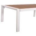 OUTDOOR LOUNGE SET 4PCS SAFIN FK6278.01 ALUMINUM IN WHITE--POLYWOOD--OLEFIN FABRIC IN BEIGE